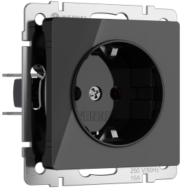 Розетка
Alumax,  Split,  Slab,  Senso,  Baguette,  Acrylic,  Platinum,  Elite,  Snabb,  Stream,  Flock,  Stark,  Fiore,  Favorit,  Diamant,  Aluminium,  Antik,  Metallic,  со шторками,  с заземлением,  одинарная,  винтовые клеммы,   цвет - черный акрил,  пластмасса,  W1171148,  a064042,  Werkel
 - PULSAL.RU