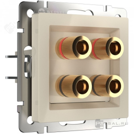 Розетка акустическая
Alumax,  Split,  Slab,  Senso,  Baguette,  Acrylic,  Platinum,  Elite,  Snabb,  Stream,  Flock,  Stark,  Fiore,  Favorit,  Diamant,  Aluminium,  Antik,  Metallic,  2 пары,   цвет - слоновая кость,  пластмасса,  W1185003,  a051468,  Werkel
 - PULSAL.RU