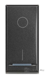 Выключатель двухполюсный 20А
Axolute,  Axolute AIR,  одноклавишный,  без подсветки,   цвет - антрацит,  пластмасса,  HS4002,  BTicino
 - PULSAL.RU