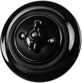 Выключатель двухклавишный
Болонь,   цвет - черный,  фарфор / керамика,  SQ1820-0212,  TDM
 - PULSAL.RU