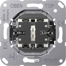 Механизм выключателя жалюзи тумблерный
LS 1912,  без фиксации,  без подсветки,  K539VEU,  K 539 VEU,  JUNG
 - PULSAL.RU