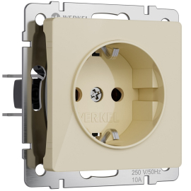 Розетка
Alumax,  Split,  Slab,  Senso,  Baguette,  Acrylic,  Platinum,  Elite,  Snabb,  Stream,  Flock,  Stark,  Fiore,  Favorit,  Diamant,  Aluminium,  Antik,  Metallic,  без шторок,  с заземлением,  одинарная,  винтовые клеммы,   цвет - айвори акрил,  пластмасса,  W1171043,  a064060,  Werkel
 - PULSAL.RU