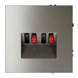 Розетка акустическая
S70,  2 пары,   цвет - шелк,  пластмасса,  VLS060304,  Voltum
 - PULSAL.RU