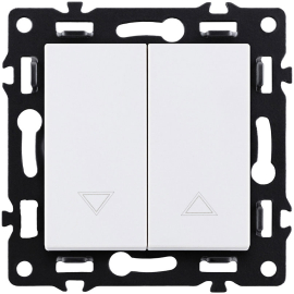 Выключатель для жалюзи
Asthetik,  без фиксации,  без подсветки,   цвет - белый,  пластмасса,  AS-013WH,  Kollinger
 - PULSAL.RU