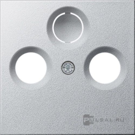 Накладка
E2,  Event,  Esprit,  телевизионная (TV),  спутниковая (SAT),  радио (R),  двойная,  тройная,   цвет - алюминий,  пластмасса,  086926,  0869 26,  Gira
 - PULSAL.RU