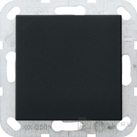 Заглушка
Studio,  E2,  Esprit,  ClassiX,  ClassiX Art,   цвет - черный матовый,  пластмасса,  0268005,  0268 005,  Gira
 - PULSAL.RU