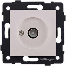 Розетка одиночная TV (тип"папа")
Aspekt,  Eleganz,  Reflex,  телевизионная (TV),  одинарная,   цвет - кашемир матовый,  пластмасса,  REA-007CM,  Kollinger
 - PULSAL.RU