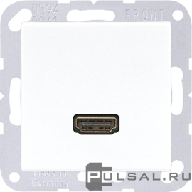 Розетка HDMI
A VIVA,  A 500,  A creation,  A 550,  A flow,  AS 500,   цвет - белый,  пластмасса,  MAA1112WW,  MA A 1112 WW,  JUNG
 - PULSAL.RU