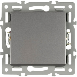 Переключатель
PRESTO,  GLARE,  VERSA,  одноклавишный,  без подсветки,   цвет - серый,  пластмасса,  043716 ARL,  043716,  Аrlight
 - PULSAL.RU