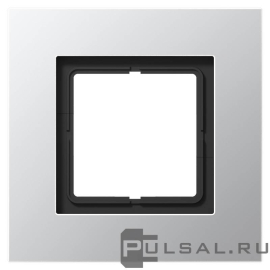 Рамка
LS plus,  1 пост,   цвет - алюминий,  вертикальная,  горизонтальная,  металл,  LSP981AL,  LSP 981 AL,  JUNG
 - PULSAL.RU