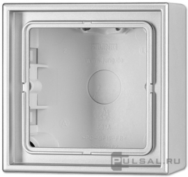 Накладная коробка c рамкой
LS 990,  LS 1912,   цвет - алюминий,  пластмасса,  AL2581A-L,  AL 2581 A-L,  JUNG
 - PULSAL.RU