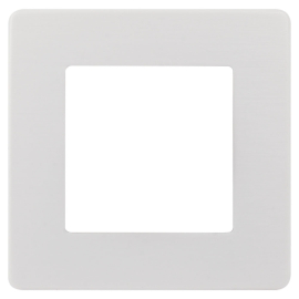 Рамка Сатин
Эра 12,  1 пост,   цвет - белый сатин,  вертикальная,  горизонтальная,  пластмасса,  Б0052499,  12-5101-01,  ЭРА
 - PULSAL.RU