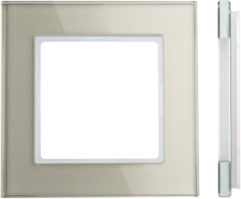 Рамкa Classic
Epsilon,  1 пост,   цвет - шампань стекло глянцевое,  вертикальная,  горизонтальная,  стекло,  K14-245-01.E/ChGG,  LIREGUS
 - PULSAL.RU