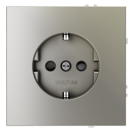 Розетка
S70,  со шторками,  с заземлением,  одинарная,  безвинтовые клеммы,   цвет - шелк,  пластмасса,  VLS040204,  Voltum
 - PULSAL.RU