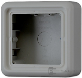 Накладная коробка c рамкой
CD 500,   цвет - серый,  пластмасса,  CD581AGR,  CD 581 A GR,  JUNG
 - PULSAL.RU