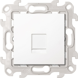Розетка компьютерная RJ45 Cat.6 (UTP)
Simon 24 Harmonie,  одинарная,   цвет - белый глянец,  пластмасса,  2410599-030,  Simon
 - PULSAL.RU