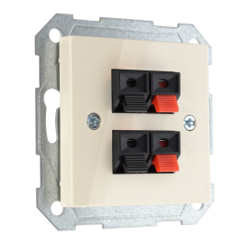 Розетка акустическая
Epsilon,  Retro Liregus,  2 пары,   цвет - слоновая кость,  пластмасса,  IGL-4-01.E/S,  LIREGUS
 - PULSAL.RU