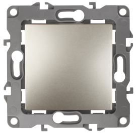 Кнопка Н.О. 
Эра 12,  одноклавишный,   цвет - шампань,  пластмасса,  Б0047833,  12-1111-04,  ЭРА
 - PULSAL.RU