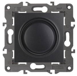 Светорегулятор (диммер) 15-400 Вт, для LED 5-300 ВА
Elegance,  поворотно-нажимной,  лампы накаливания и галогенные 220В (R),  лампы с индукционным (обмоточным) трансформ.(L),  лампы с электронным (емкостным) трансформ.(C),  диммируемые лампы LED 220В (LEDi тип L),  диммируемые лампы LED 220В (LEDi тип C),   цвет - антрацит,  пластмасса,  Б0034344,  14-4101-05,  ЭРА
 - PULSAL.RU