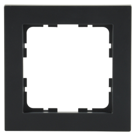 Рамка
R1,  1 пост,   цвет - черный матовый,  вертикальная,  горизонтальная,  пластмасса,  81001SCPB,  Wedder
 - PULSAL.RU
