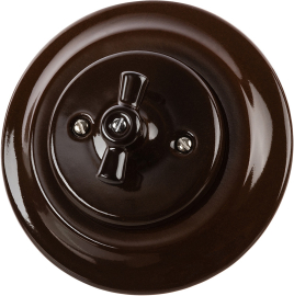 Переключатель перекрестный
Болонь,   цвет - коричневый,  фарфор / керамика,  SQ1820-0418,  TDM
 - PULSAL.RU