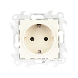 Розетка
Simon 24 Harmonie,  со шторками,  с заземлением,  одинарная,  безвинтовые клеммы,   цвет - слоновая кость,  пластмасса,  2450432-031,  Simon
 - PULSAL.RU