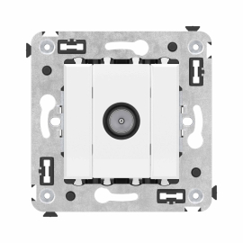 Розетка оконечная
Avanti,  телевизионная (TV),  одинарная,   цвет - белое облако,  пластмасса,  4400523DKC,  DKC_4400523,  DKC
 - PULSAL.RU