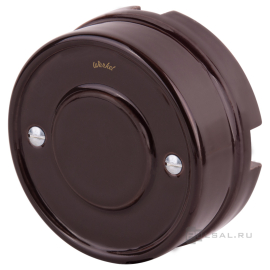 Коробка распределительная
Retro,  для полых стен и гипрока,  для сплошных стен,   цвет - коричневый,  W6411214,  a051059,  Werkel
 - PULSAL.RU