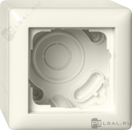 Корпус для накладного монтажа с установочной рамкой
Standard 55,   цвет - кремовый глянцевый,  пластмасса,  106101,  1061 01,  Gira
 - PULSAL.RU