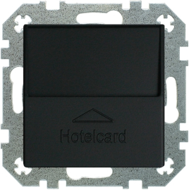 Выключатель карточный
Epsilon,  Retro Liregus,  с подсветкой,   цвет - коричневый матовый,  пластмасса,  IVKJ2.10-204-01.R/ON31,  29-014,  LIREGUS
 - PULSAL.RU