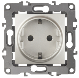 Розетка
Эра 12,  со шторками,  с заземлением,  одинарная,   цвет - перламутр,  пластмасса,  Б0019326,  12-2102-15,  ЭРА
 - PULSAL.RU