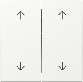 Клавиша двойная со стрелками вверх-вниз (для двух приводов штор) (новое поколение)
Studio,  Standard 55,  E2,  E3,  Event,  Esprit,  без фиксации,  без подсветки,   цвет - белый матовый,  пластмасса,  329727,  3297 27,  Gira
 - PULSAL.RU