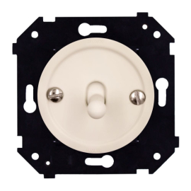 Кнопка тумблерная
Шедель Бриз,  одноклавишный,   цвет - песочное золото матовый,  пластмасса,  B3-230-24M-PB,  Bironi
 - PULSAL.RU