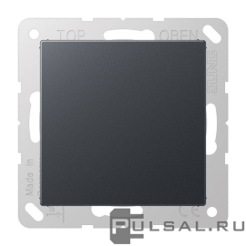 Заглушка
A VIVA,  A creation,  A 550,  A flow,  AS 500,  ECO profi и ECO profi Standart,  ECO profi design (ECO Profi Deco),   цвет - антрацит матовый,  пластмасса,  A594-0ANM,  A 594-0 ANM,  JUNG
 - PULSAL.RU