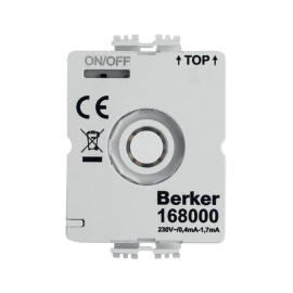 Светодиодный элемент подсветки с N-контактом для поворотных выключателей
R.Classic,  1930,  Glas,  Palazzo,   цвет - белый,  168000,  1680 00,  Berker
 - PULSAL.RU