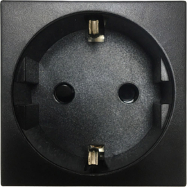 Розетка
Лючки DDSB,  Лючки DFB,  со шторками,  с заземлением,  одинарная,  безвинтовые клеммы,   цвет - черный,  пластмасса,  DF6AN,  Donel
 - PULSAL.RU