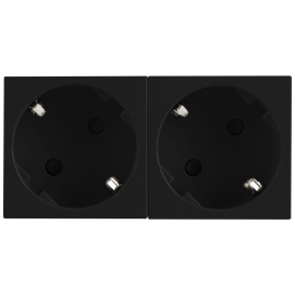 Розетка 45°
W55,  Лючки DDSB,  Лючки DFB,  со шторками,  с заземлением,  двойная,  безвинтовые клеммы,   цвет - черный,  пластмасса,  DF6D2AN,  Donel
 - PULSAL.RU