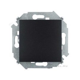 Выключатель
Simon 15,  одноклавишный,  без подсветки,   цвет - графит,  пластмасса,  1591101-038,  Simon
 - PULSAL.RU