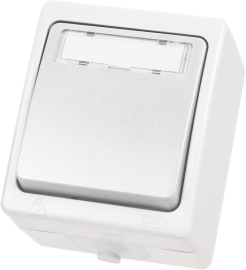 Кнопка 6А с полем для надписи
Вуокса,  одноклавишный,   цвет - белый,  пластмасса,  IP 54,  SQ1803-1006,  TDM
 - PULSAL.RU