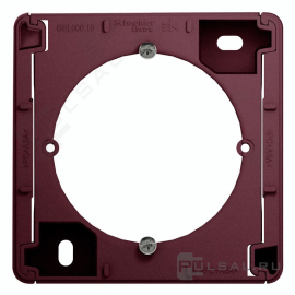 Коробка для наружного монтажа
Glossa,   цвет - баклажановый,  пластмасса,  GSL001100,  Schneider Electric
 - PULSAL.RU