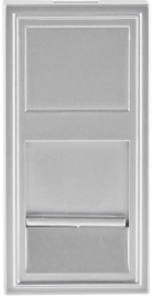 Розетка компьютерная RJ45 UTP
Лючки DDSB,  Лючки DFB,  одинарная,   цвет - алюминий,  пластмасса,  DECF12ALM5,  Donel
 - PULSAL.RU