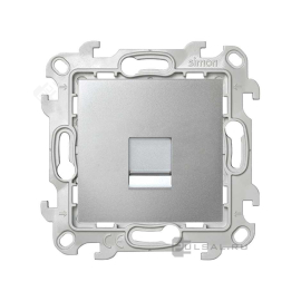 Розетка компьютерная RJ45
Simon 24 Harmonie,  одинарная,   цвет - алюминий,  пластмасса,  2410598-033,  Simon
 - PULSAL.RU