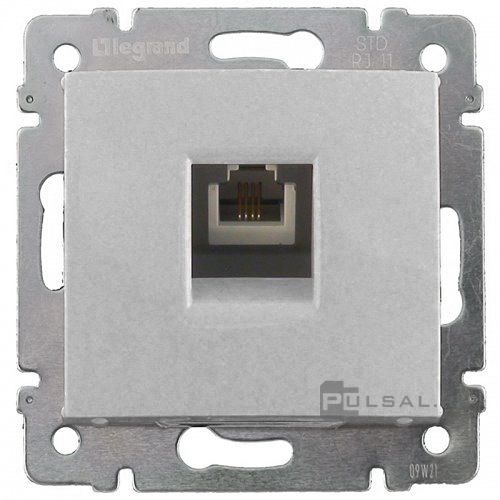 Розетка телефонная RJ11
Valena,  одинарная,   цвет - алюминий,  пластмасса,  770138,  7 701 38,  Legrand
 - PULSAL.RU Розетка телефонная RJ11
Valena,  одинарная,   цвет - алюминий,  пластмасса,  770138,  7 701 38,  Legrand
 - PULSAL.RU