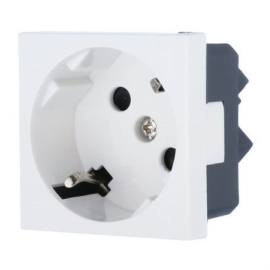 Розетка 45 град.
LK Studio,  со шторками,  с заземлением,  одинарная,  винтовые клеммы,   цвет - белый матовый,  пластмасса,  851204 LK45,  851204,  Экопласт
 - PULSAL.RU