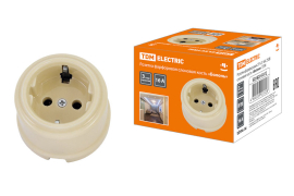 Розетка
Болонь,  без шторок,  с заземлением,  одинарная,  винтовые клеммы,   цвет - слоновая кость,  фарфор / керамика,  SQ1820-0312,  TDM
 - PULSAL.RU