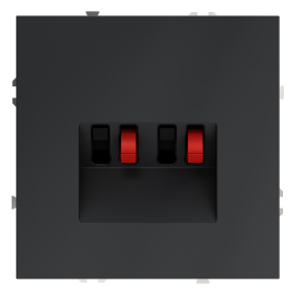 Розетка акустическая
S70,  2 пары,   цвет - графит,  пластмасса,  VLS060307,  Voltum
 - PULSAL.RU