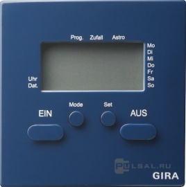 Таймер электронный
S-Color,   цвет - синий,  пластмасса,  038546,  0385 46,  Gira
 - PULSAL.RU
