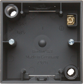 Коробка для наружного монтажа
Q.3,  S.1,   цвет - антрацит матовый,  пластмасса,  10419949,  1041 99 49,  Berker
 - PULSAL.RU