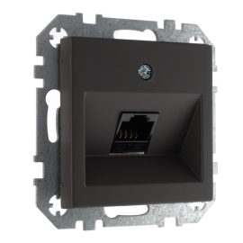 Розетка компьютерная RJ45 Cat.6 (UTP)
Epsilon,  Retro Liregus,  одинарная,   цвет - черно-коричневый матовый,  пластмасса,  IKL-001-01.R/ON59,  LIREGUS
 - PULSAL.RU