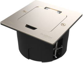 Лючок MultiDesk с монтажной коробкой для стены, фальшпола, стола (без розеток)
MultiDesk,  W45,  напольная,  для сплошных стен,  для столов и мебели,  для полых стен и гипрока,  1 пост,   цвет - никель,  металл,  IP 44,  MDK20102NA,  Systeme Electric
 - PULSAL.RU